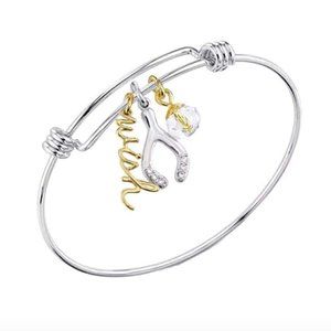UNWRITTEN Wish expandable bracelet w charms NWT